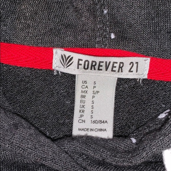 Gray paint splatter hoodie - Picture 3 of 4